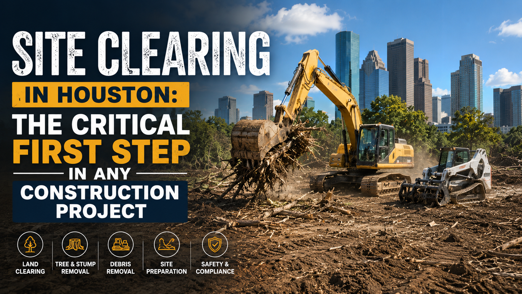 Site Clearing in Houston: The Critical First Step in Any Construction Project